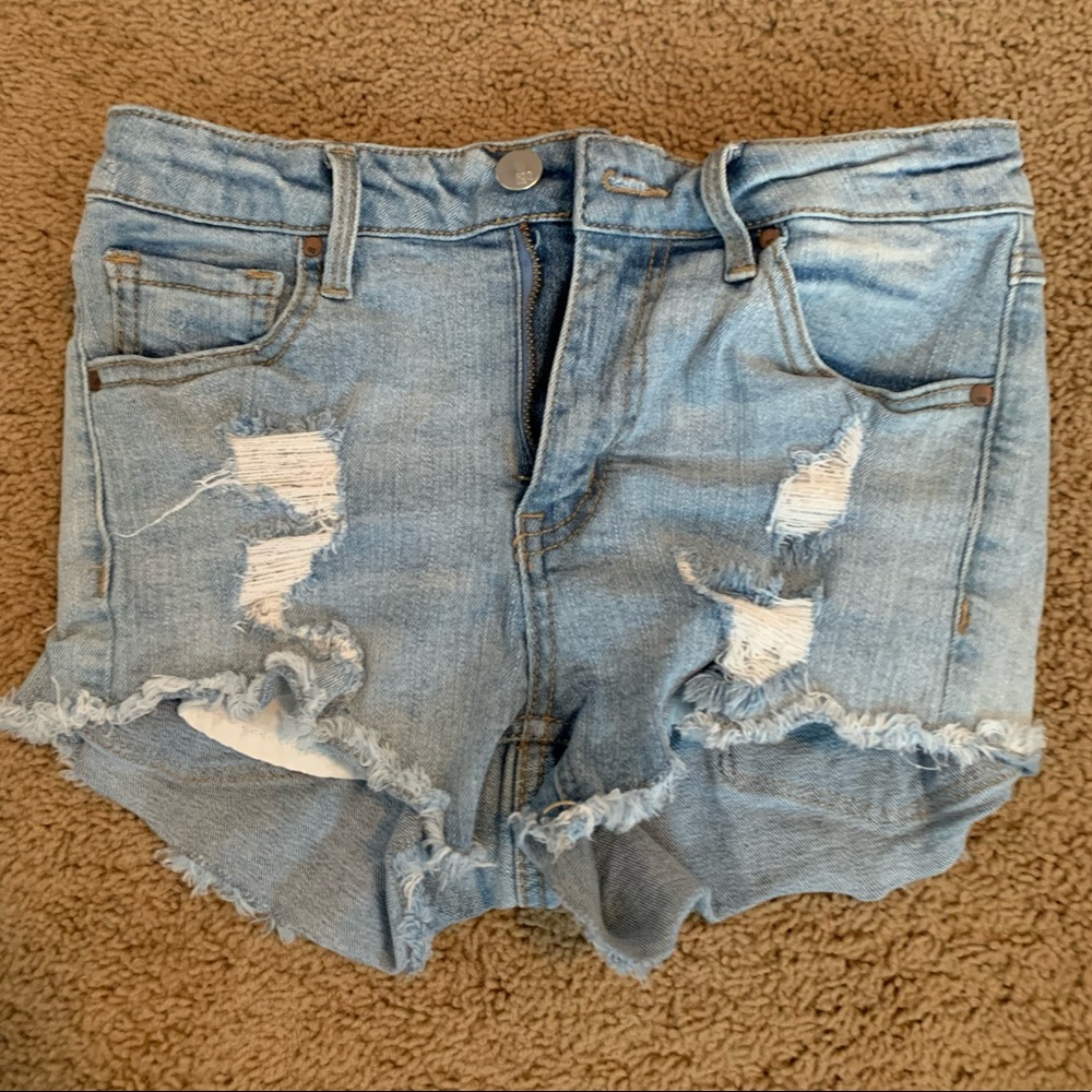 RSQ light wash denim shorts